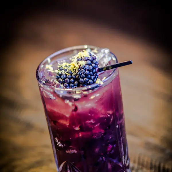 A blackberry bourbon lemonade from Twigs Bistro and Martini Bar 